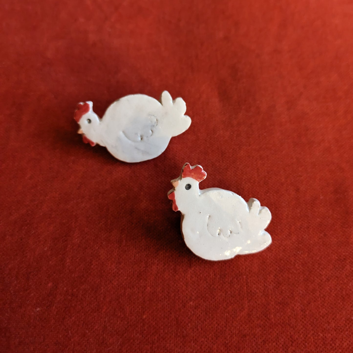 🐔 Spilla kalina in ceramica